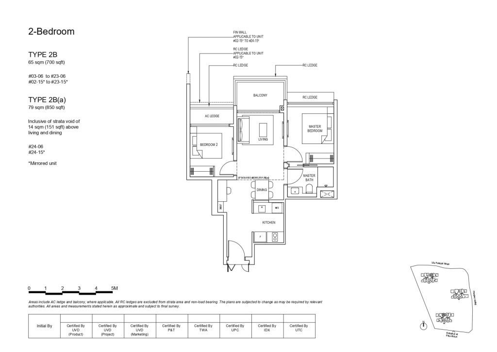 pinetree hill 2 bedroom floorplan