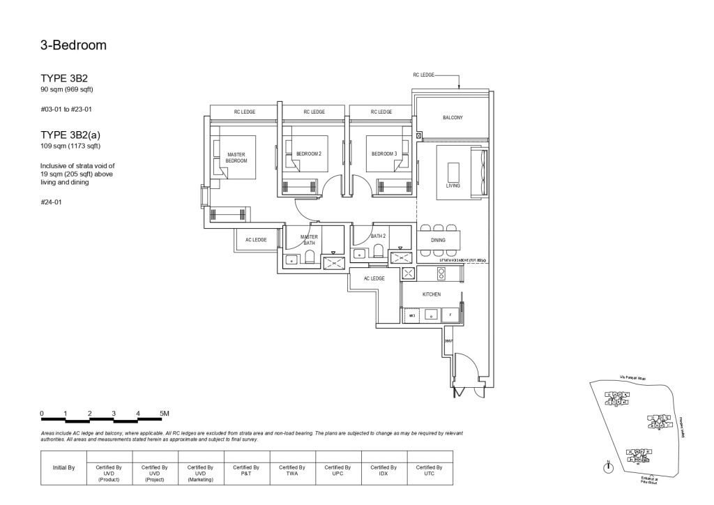 pinetree hill 3 bedroom floorplan